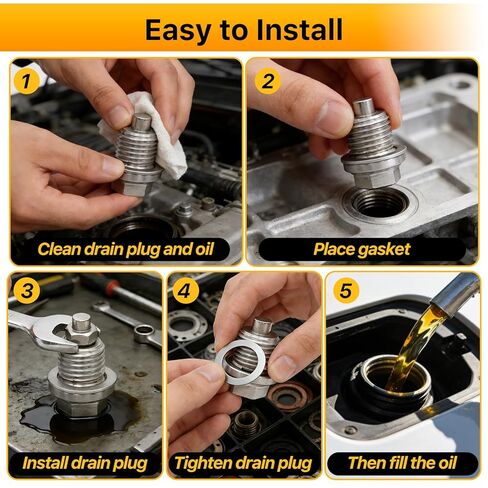 720PCS Crush Washer Oil Drain Plug,18 Sizes Aluminum Oil Drain Plug Gasket Assortment Kit, Automotive Engine Crush Washer (M6 M8 M10 M12 M14 M16 M18 M20 M22 M24) in Saudi Arabia