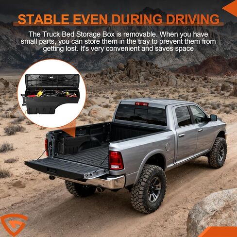 GEARLAST Truck Bed Storage Box Fit for Chevy/GMC Silverado/Sierra 2500/3500HD 2020-2025 Drive Side, Left Toolboxs in Kuwait
