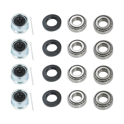 4 Set 30205 Trailer Axles Bearings Kit for 25mm Axles Trailer Wheel Hub Bearings 30205 TC Seal 30x52x10mm Hub Dust Cover 52 mm Cotter Pin 1/8x2 inch in Kuwait