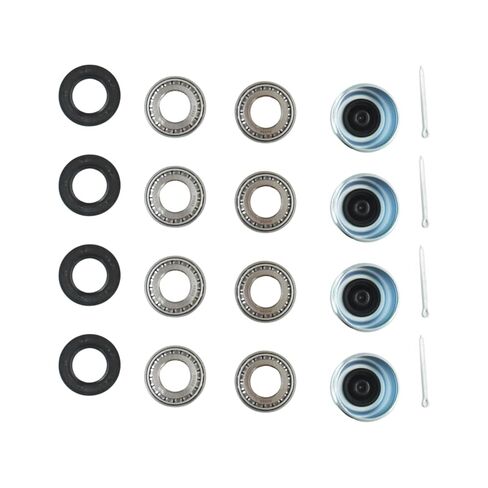 4 Set 30205 Trailer Axles Bearings Kit for 25mm Axles Trailer Wheel Hub Bearings 30205 TC Seal 30x52x10mm Hub Dust Cover 52 mm Cotter Pin 1/8x2 inch in Kuwait