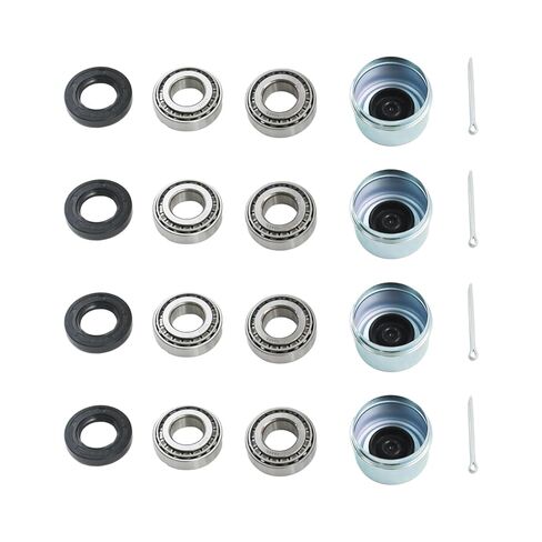 4 Set 30205 Trailer Axles Bearings Kit for 25mm Axles Trailer Wheel Hub Bearings 30205 TC Seal 30x52x10mm Hub Dust Cover 52 mm Cotter Pin 1/8x2 inch in Kuwait
