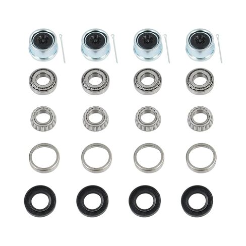 4 Set 30205 Trailer Axles Bearings Kit for 25mm Axles Trailer Wheel Hub Bearings 30205 TC Seal 30x52x10mm Hub Dust Cover 52 mm Cotter Pin 1/8x2 inch in Kuwait