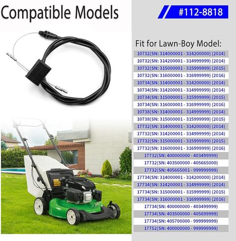 112-8818 Brake Cable Replacement for Lawn-Boy 10732, 10734, 10738, 17732, 17734, 17752 Walk-Behind Mowers in Kuwait