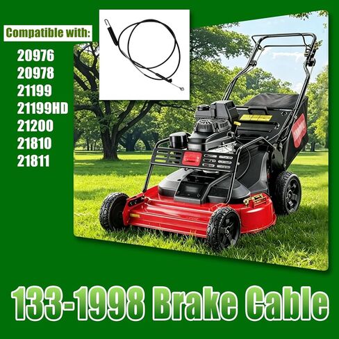 133-1998 Blade Brake Cable Compatible with Toro 30" Timemaster 20976 20978 21199 21199HD 21200 21810 21811 Lawn Mower Replaces 115-8439 in Kuwait