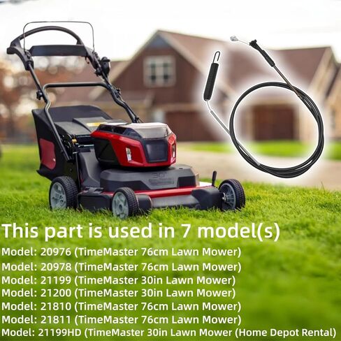 133-1998 استبدال كابل الفرامل Toro TimeMaster 30 بوصة محرك بليد Pto كابل أجزاء يناسب 20976، 20978، 21199، 21199HD، 21200، 21810، 21811 نموذج in Kuwait