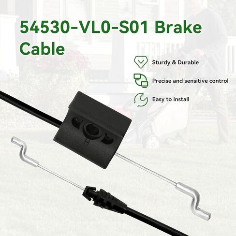 54530-VL0-S01 Brake Cable Compatible with HRR216 HRX217 21" Self-Propelled Lawn Mower, Drive Cable Replacement for HRX217K1 HRR216K9 HRR216K10 HRX217K3 HRX217K5 Walk-Behind Gas Lawnmower Parts in Kuwait
