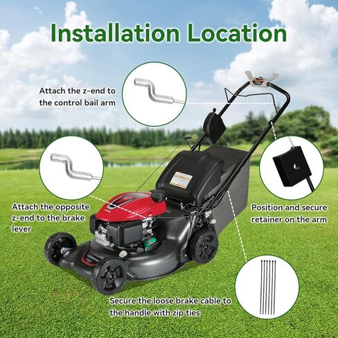 54530-VL0-S01 Brake Cable Compatible with HRR216 HRX217 21" Self-Propelled Lawn Mower, Drive Cable Replacement for HRX217K1 HRR216K9 HRR216K10 HRX217K3 HRX217K5 Walk-Behind Gas Lawnmower Parts in Kuwait