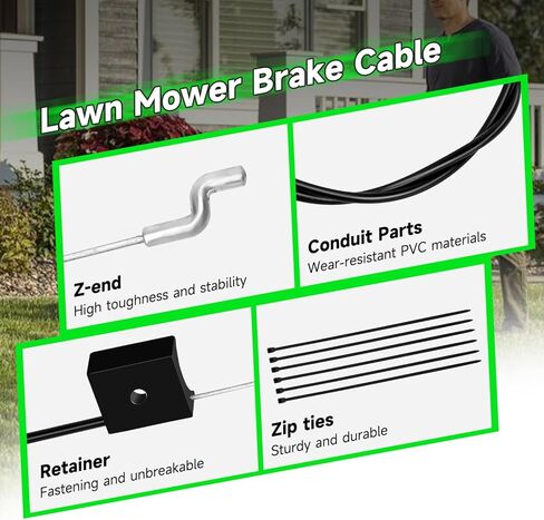 54530-VL0-S01 Brake Cable Compatible with HRR216 HRX217 21" Self-Propelled Lawn Mower, Drive Cable Replacement for HRX217K1 HRR216K9 HRR216K10 HRX217K3 HRX217K5 Walk-Behind Gas Lawnmower Parts in Kuwait