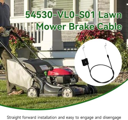 54530-VL0-S01 Brake Cable Compatible with HRR216 HRX217 21" Self-Propelled Lawn Mower, Drive Cable Replacement for HRX217K1 HRR216K9 HRR216K10 HRX217K3 HRX217K5 Walk-Behind Gas Lawnmower Parts in Kuwait