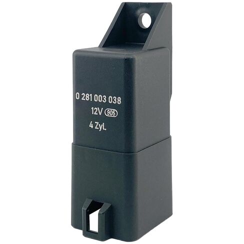038907281D Glow Plug Control Unit Relay (2-Pack), 12V 9-Pin, Compatible with VW Jetta Golf Beetle Passat Audi A3 A4 TDI Diesel, Replacement for 0281003038 038-907-281-D, Fixes Cold Start & P0380 Codes in Kuwait