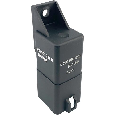 038907281D Glow Plug Control Unit Relay (2-Pack), 12V 9-Pin, Compatible with VW Jetta Golf Beetle Passat Audi A3 A4 TDI Diesel, Replacement for 0281003038 038-907-281-D, Fixes Cold Start & P0380 Codes in Kuwait