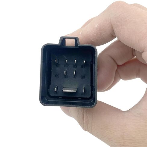038907281D Glow Plug Control Unit Relay (2-Pack), 12V 9-Pin, Compatible with VW Jetta Golf Beetle Passat Audi A3 A4 TDI Diesel, Replacement for 0281003038 038-907-281-D, Fixes Cold Start & P0380 Codes in Kuwait