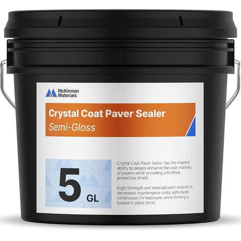 McKinnon Concrete and Paver Sealer 1 Gallon, Penetrating Semi-Gloss Wet Look Sealer for Brick, Stone, Natural Stone, Outdoor and Indoor Use, UV Resistant in Saudi Arabia