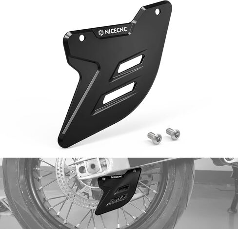 NICECNC Black Rear Brake Disc Guard Protector Cover Compatible with Suzuki DRZ400SM 2005-2024 CNC Aluminum See Fitment in Kuwait