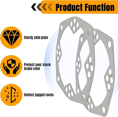 motoparty Rock Brake Rotor Disc Guard for Yamaha Banshee Raptor 250 350 660 700 YFZ450R, Replacement for 1S3-25127-01-00, Stainless Steel ATV Brake Rotor Protector 2 PCS in Kuwait