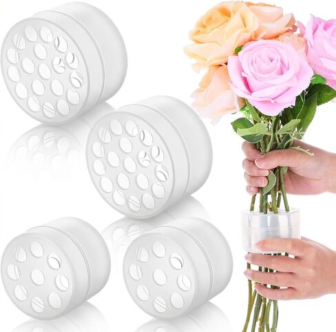 BOHUIZ 4 Pcs Spiral Ikebana Stem Holder, Spiral Stem Holder for Flowers DIY Bouquet Twister Flower Floral Arrangement Holder Round Flower Arranger Flower Fixed Tools in Kuwait