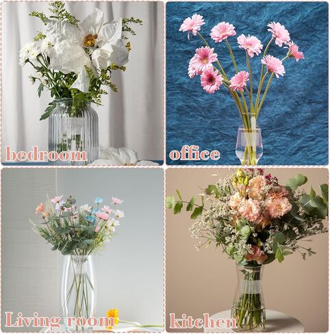BOHUIZ 4 Pcs Spiral Ikebana Stem Holder, Spiral Stem Holder for Flowers DIY Bouquet Twister Flower Floral Arrangement Holder Round Flower Arranger Flower Fixed Tools in Kuwait