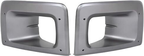 ALMULOO Pair Headlight Bezel Compatible with 2003-2009 Chevy Chevrolet GMC C6500 C7500 C8500 Replacement for 15173202 & 15173201 Trim LH&RH in Kuwait