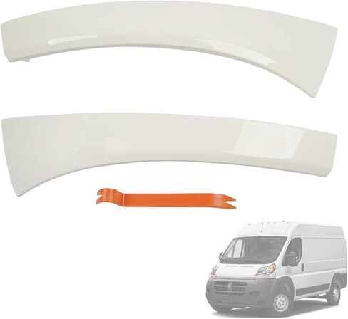 حشوات قولبة المصابيح الأمامية 1ZT59ZZZAA 1ZT60ZZZAA متوافقة مع Ram ProMaster 1500 2500 3500 2014-2022 إطار المصابيح الأمامية السفلي الأبيض الأيمن والأيسر in Kuwait