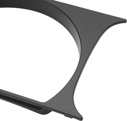 HECASA Headlight Bezels Pair Compatible with 2008-2014 Dodge Challenger Black Headlamp Cover Trim Plastic(ABS) LH & RH Replacement for CH2511100 CH2510100 in Kuwait