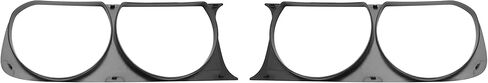 HECASA Headlight Bezels Pair Compatible with 2008-2014 Dodge Challenger Black Headlamp Cover Trim Plastic(ABS) LH & RH Replacement for CH2511100 CH2510100 in Kuwait