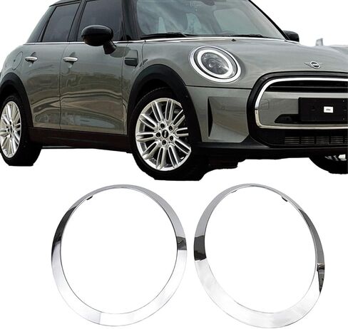Chrome Headlight Trim Ring Bezel Compatible with MINI Cooper F55 F56 F57, 2014-2021, Driver and Passenger Side in Kuwait