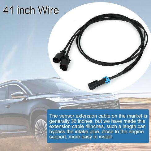 Gen 3 LS Knock Sensor Extension Relocation Harness Fit for LS1 LS6 LQ4 LQ9 LM7 L59 LR4 L33 LS2 محول التحويل (41 بوصة) in Kuwait