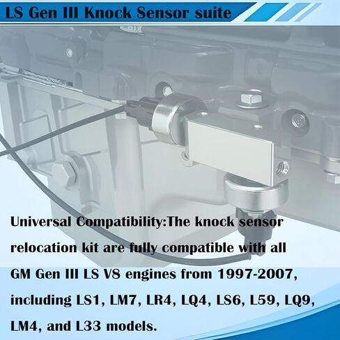 551216-KN30 دعامة نقل مستشعر الصدمات وحزام سلك تمديد 36 بوصة لمحركات 1997-2007 GM Gen III LS V8 LS1 LM7 LR4 LQ4 LS6 L59 LQ9 LM4 L33 in Kuwait