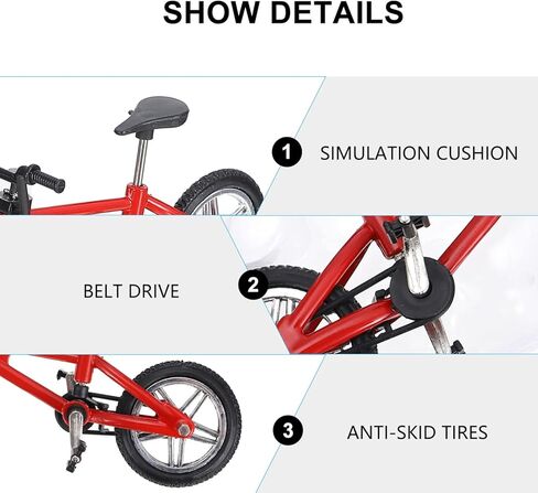 لعبة الدراجة ذات الأصابع الصغيرة من LIOOBO مع دواسات وعجلات متحركة ولوحة أصابع BMX معدنية متينة للعب على سطح المكتب للأطفال وهدية قابلة للتجميع تتضمن مفتاح ربط وقفل in Kuwait