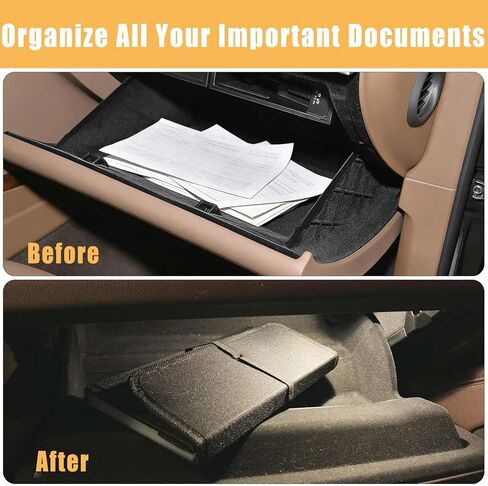 Vehicle Glove Box Organizer Large Capacity Car Registration and Insurance Holder for Car Documents License Cards with 13 Pocket Expanding File Folder 2 Cards Pockets in Kuwait
