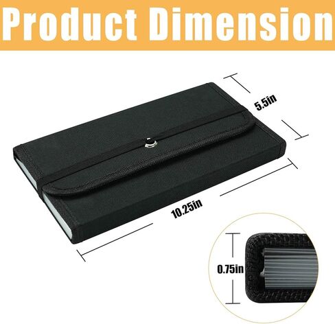Vehicle Glove Box Organizer Large Capacity Car Registration and Insurance Holder for Car Documents License Cards with 13 Pocket Expanding File Folder 2 Cards Pockets in Kuwait