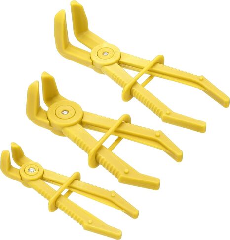 HARFINGTON 3pcs 6/6.4/9 Inch Hose Pinch Pliers, Plastic Hose Locking Pliers Multi-Functional Nylon Clamp Tools for Repairing Coolant Fuel Systems Automotive Repairs, Blue in Kuwait