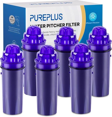 استبدال فلتر مياه إبريق PUREPLUS CRF950Z لـ Pur PPF900Z، PPF951K، PPT700W، CR-1100C، DS-1800Z، CR-6000C، PPT711W، PPT711، PPT710W، PPT111W، PPT111R أباريق وموزعات، 6 عبوات in Kuwait