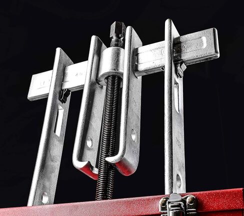URREA 10-Ton Straight Jaw Puller Set - 8-piece Mechanical Gear Puller with Interchangable & Adjustable Jaws - 4232SJ in Kuwait