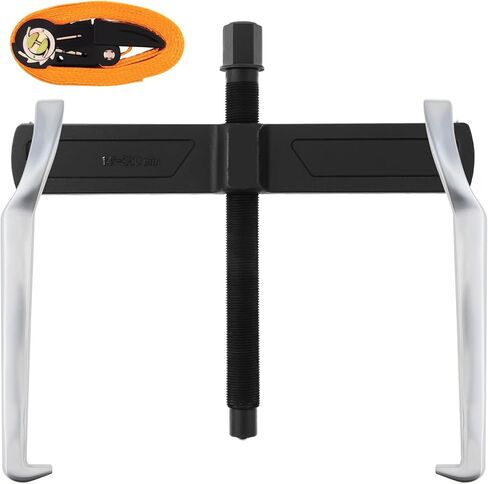 ChgImposs 16" 2-Jaw Gear Puller, Heavy Duty CR-V Adjustable Reversible Bearing Puller Tool for Removal of Pulleys, Flywheels, Bearings, Gears, Brake Drums, with 3.5M 1 inch Ratchet Straps in Kuwait