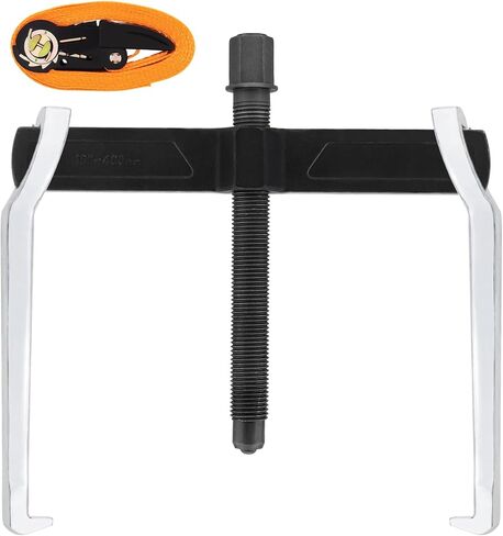 ChgImposs 16" 2-Jaw Gear Puller, Heavy Duty CR-V Adjustable Reversible Bearing Puller Tool for Removal of Pulleys, Flywheels, Bearings, Gears, Brake Drums, with 3.5M 1 inch Ratchet Straps in Saudi Arabia