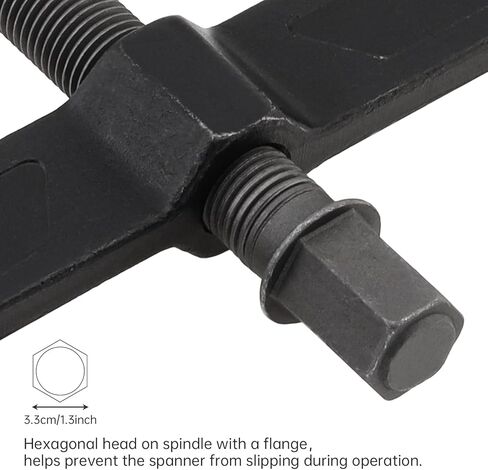 ChgImposs 16" 2-Jaw Gear Puller, Heavy Duty CR-V Adjustable Reversible Bearing Puller Tool for Removal of Pulleys, Flywheels, Bearings, Gears, Brake Drums, with 3.5M 1 inch Ratchet Straps in Saudi Arabia