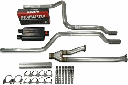 Truck Exhaust Kits 2.5" Dual Exhaust Kit with Flowmaster Super 40 Rear Exit Fits Tundra 09-21 in Kuwait