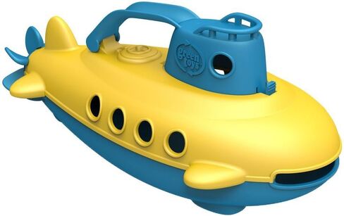 Green Toys Submarine - BPA, Phthalate Free Blue Watercraft with Spinning Rear Propeller Made from Recycled Materials. Safe Toys for Toddlers in Saudi Arabia