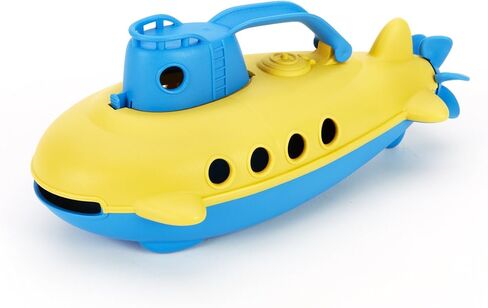 Green Toys Submarine - BPA, Phthalate Free Blue Watercraft with Spinning Rear Propeller Made from Recycled Materials. Safe Toys for Toddlers in Saudi Arabia