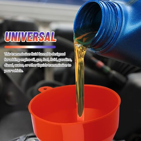 Wide Mouth Funnel with Hose,Plastic Flexible Funnels for Automotive Use,Universal Transmission Funnel for Engine Oil,Gas,Fuel,Diesel Oil Change Fit Most Cars,Trucks,SUVs in Kuwait