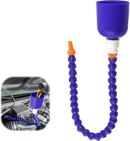 25.59" Bendable Transmission Funnels for Automotive Use,Long Funnel for Transmission Fluid/Engine Oil Not to Spill Easily,Portable Flexible Funnel Automotive Tools in Kuwait