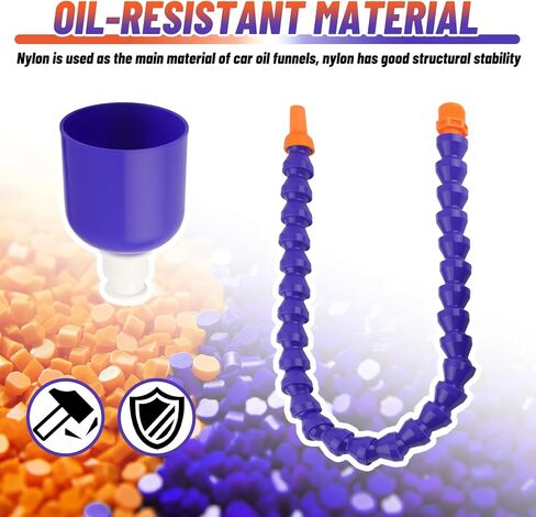 25.59" Bendable Transmission Funnels for Automotive Use,Long Funnel for Transmission Fluid/Engine Oil Not to Spill Easily,Portable Flexible Funnel Automotive Tools in Kuwait