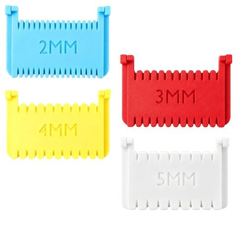4PCS Clip-On Sewing Ruler, Hand Edge Stitch Lock and Sewing Gauge, Stitch Guide for Hand Sewing, Quilting Templates with 2mm, 3mm, 4mm, 5mm Spacing for DIY Craft Projects in Kuwait