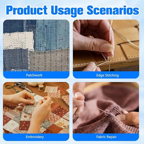 4PCS Clip-On Sewing Ruler, Hand Edge Stitch Lock and Sewing Gauge, Stitch Guide for Hand Sewing, Quilting Templates with 2mm, 3mm, 4mm, 5mm Spacing for DIY Craft Projects in Kuwait