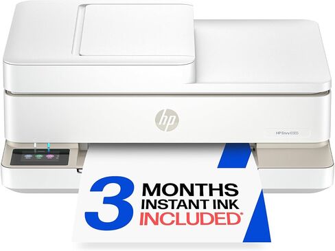 طابعة HP Envy 6555 اللاسلكية النافثة للحبر الملونة الكل في واحد، الطباعة والمسح الضوئي والنسخ والطباعة على الوجهين الأفضل للمنزل، تجربة 3 أشهر من الحبر الفوري المتضمن، AI-Cable (C2XR6A) Portobello in Kuwait