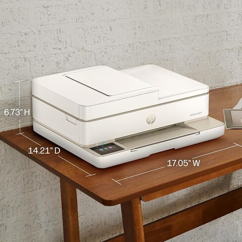 طابعة HP Envy 6555 اللاسلكية النافثة للحبر الملونة الكل في واحد، الطباعة والمسح الضوئي والنسخ والطباعة على الوجهين الأفضل للمنزل، تجربة 3 أشهر من الحبر الفوري المتضمن، AI-Cable (C2XR6A) Portobello in Kuwait