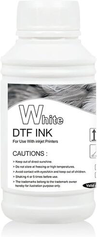 حبر MZK DTF نقل DTF ممتاز لفيلم PET، إعادة تعبئة حبر طابعات DTF، طباعة نقل الحرارة مباشرة إلى الفيلم (1 × 500 مل أبيض) in Kuwait