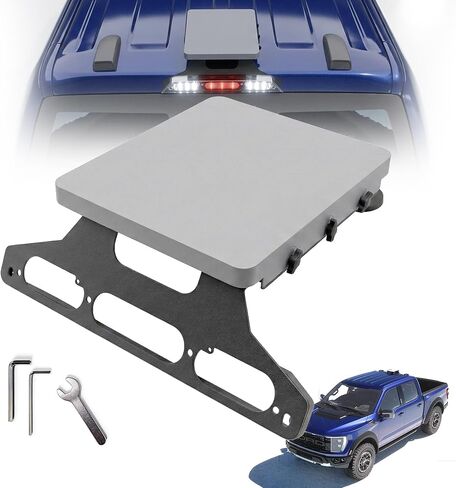 حامل Starlink Mini لسيارة Ford F150 (2015+) وF250-F550(2017+)، دعامة خالية من الحفر من الفولاذ المقاوم للصدأ مقاومة للصدأ، تناسب كابينة الألومنيوم والفولاذ، أسود in Kuwait