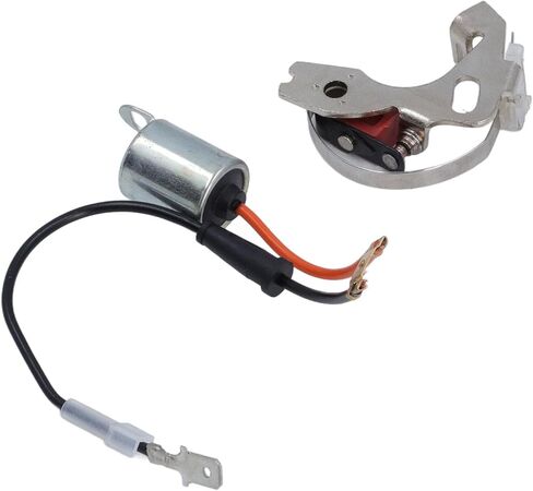 CHICIRIS Distributor Points and Condenser Set, Premium Metal and ABS Construction for Enhanced Ignition Efficiency, with Simple Installation, for Lucas Type 43D4 43D6 45D4 45D6 Distributors in Kuwait